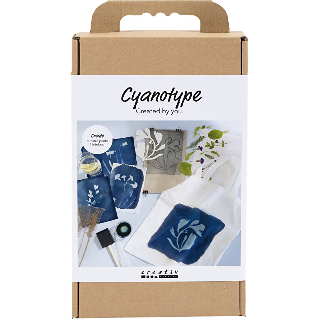 Creativ Company Https: www.cchobby.nl hobbyset-cyanotypie-textiel-blauw-1-doos