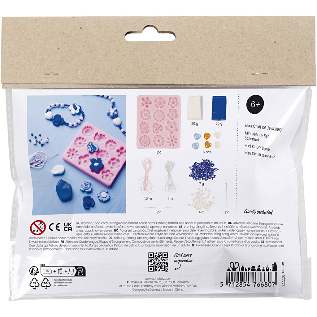 Creativ Company Https: www.cchobby.nl mini-hobbyset-sieraden-bloemen-diverse-kleuren-1-doos