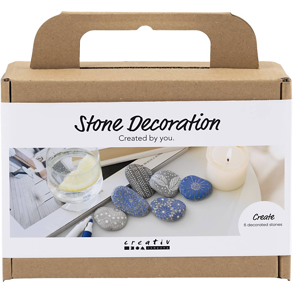 Creativ Company Https: www.cchobby.nl mini-hobbyset-steendecoratie-blauw-1-doos