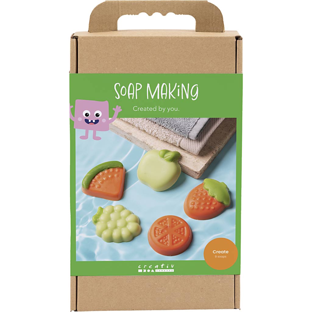 Creativ Company Https: www.cchobby.nl hobbyset-zeep-maken-fruit-groen-oranje-1-doos