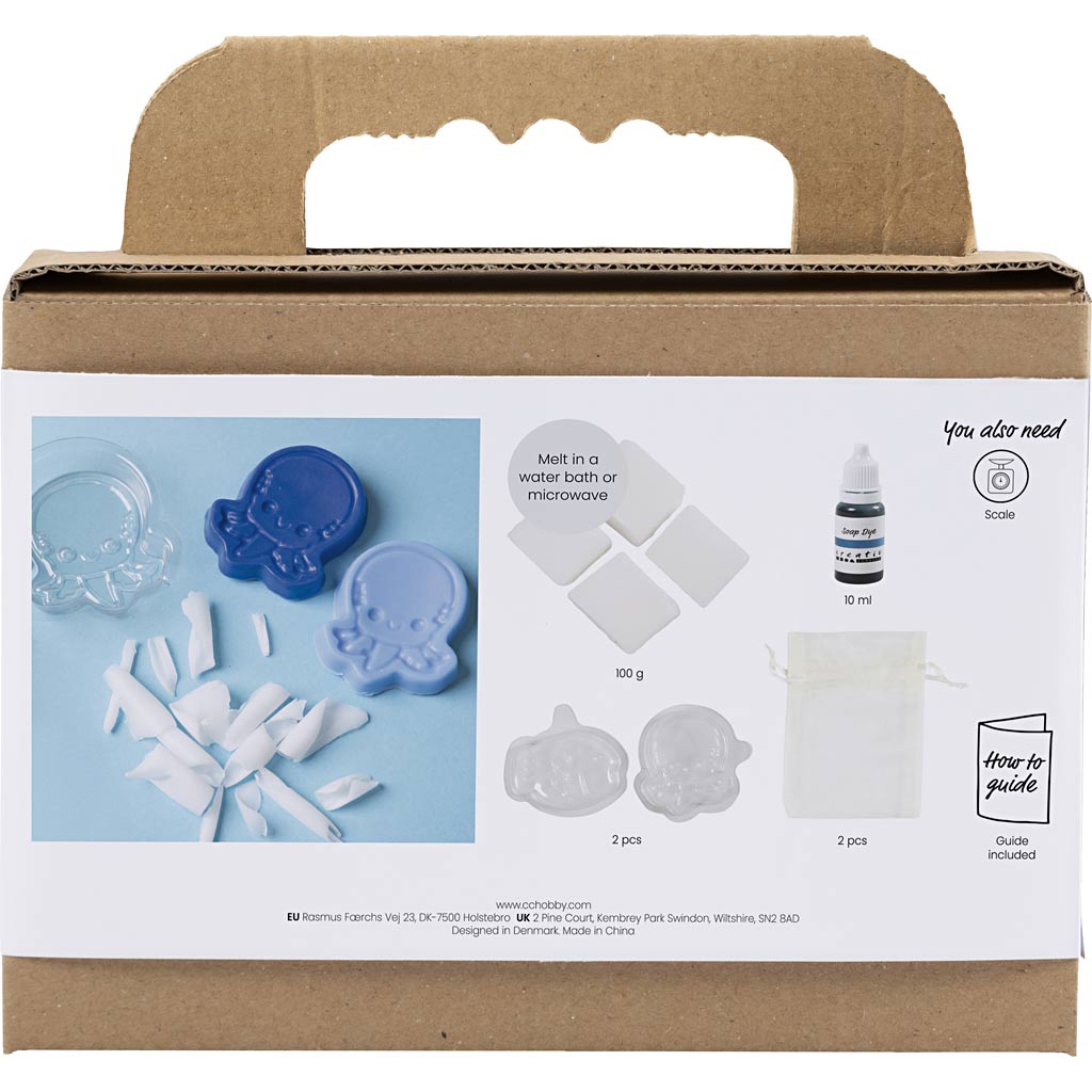 Creativ Company Https: www.cchobby.nl hobbyset-zeep-maken-zeedieren-blauw-1-doos
