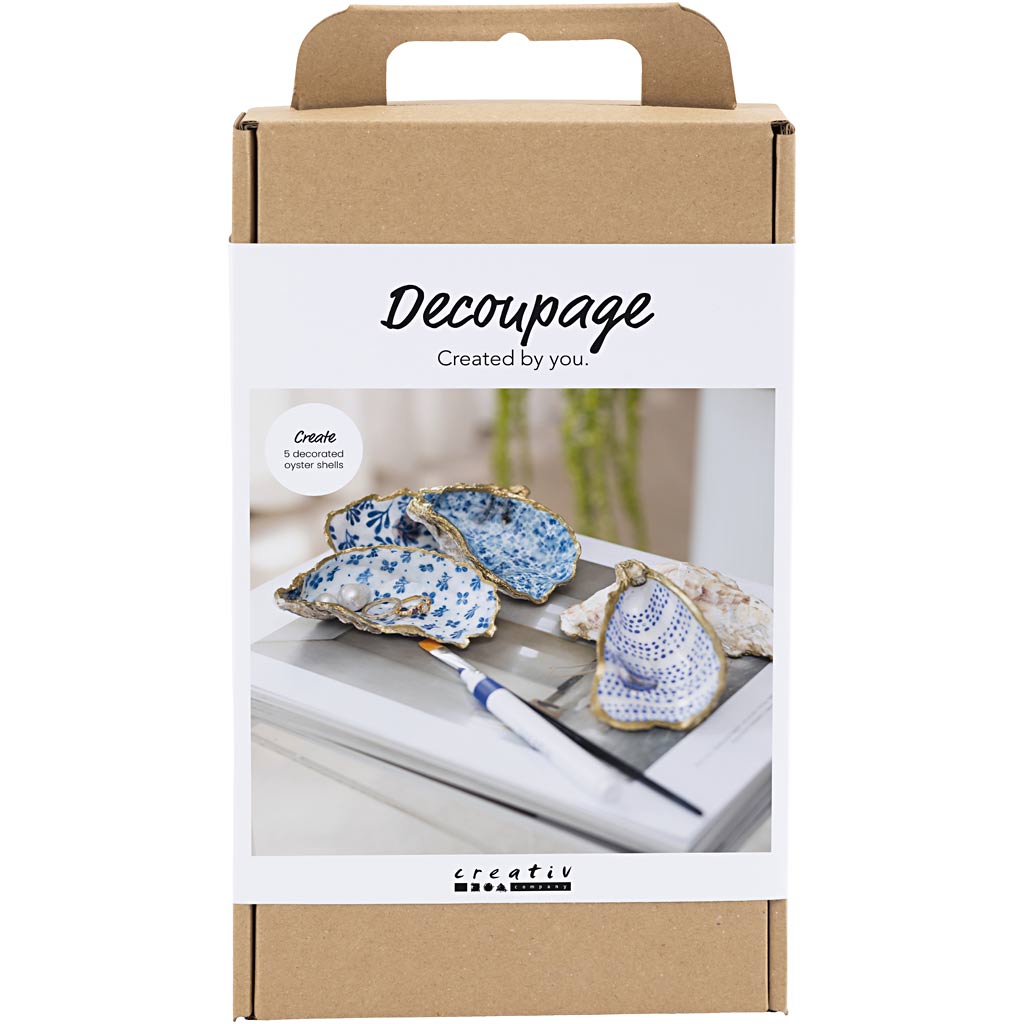 Creativ Company Https: www.cchobby.nl hobbyset-decoupage-oesterschelpen-blauw-1-doos