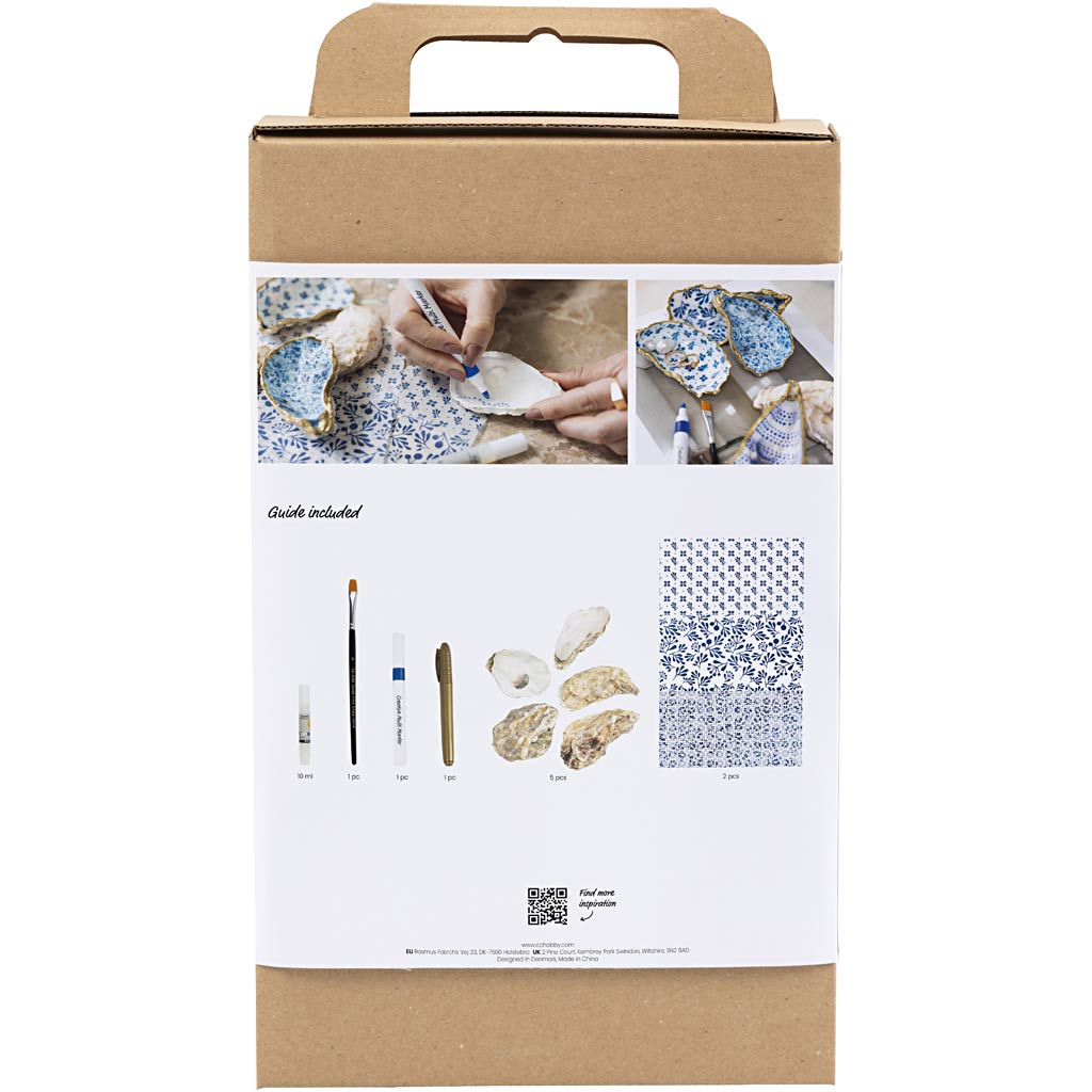 Creativ Company Https: www.cchobby.nl hobbyset-decoupage-oesterschelpen-blauw-1-doos