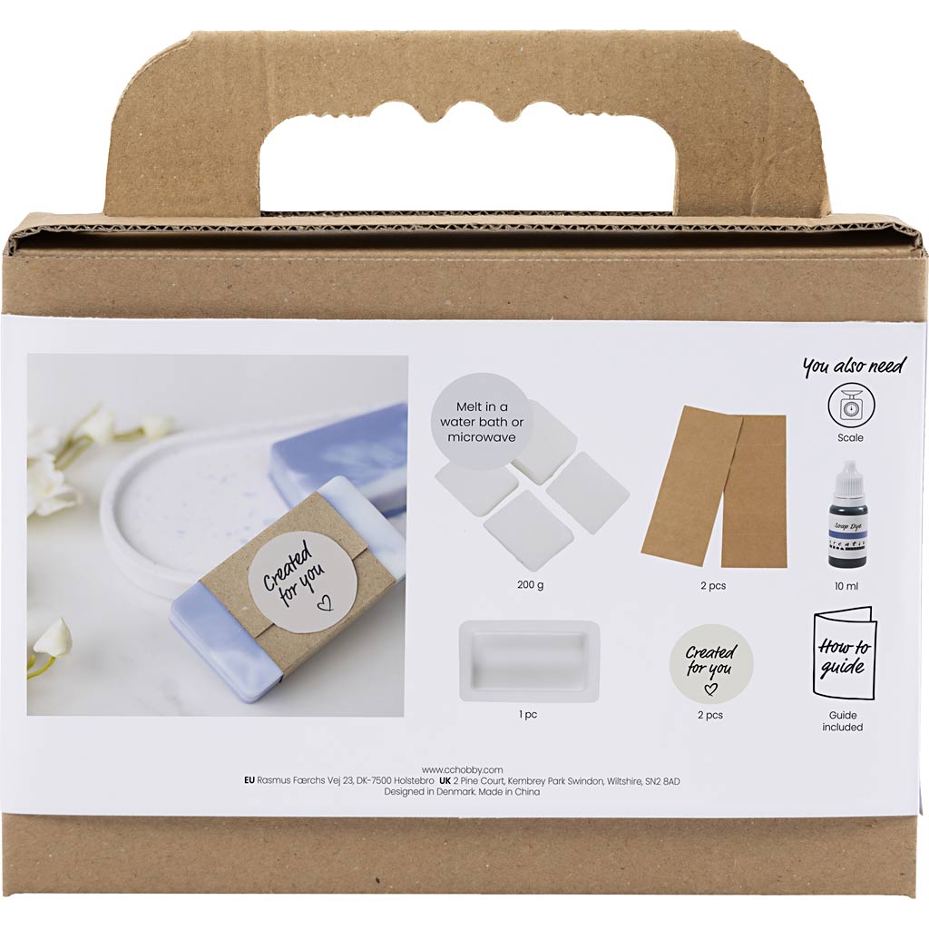 Creativ Company Https: www.cchobby.nl mini-hobbyset-zeep-maken-vierkant-lichtpaars-1-doos