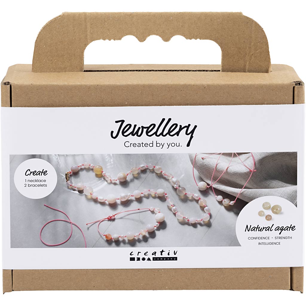 Creativ Company Https: www.cchobby.nl mini-hobbyset-sieraden-halskettingen-en-armband-roze-1-doos