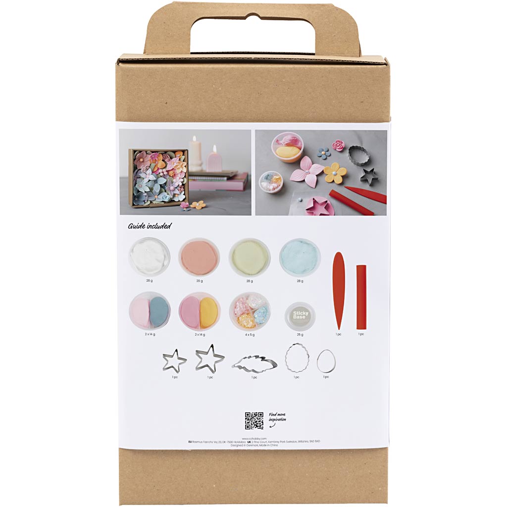 Creativ Company Https: www.cchobby.nl hobbyset-boetseren-bloemen-pastelkleuren-1-doos