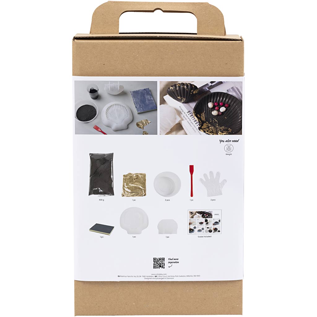 Creativ Company Https: www.cchobby.nl hobbyset-hars-gieten-mossel-zwart-goud-1-doos
