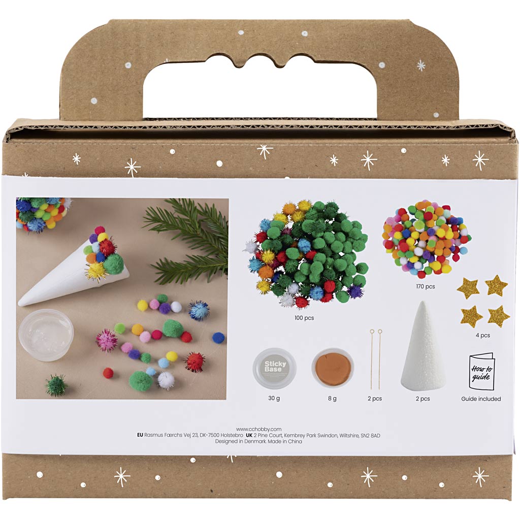 Creativ Company Https: www.cchobby.nl mini-hobbyset-decoratie-kerstboom-diverse-kleuren-1-doos