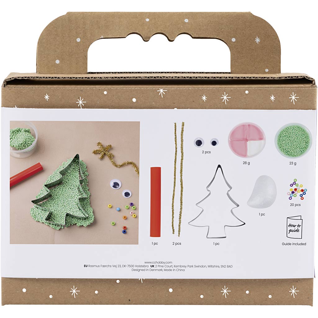 Creativ Company Https: www.cchobby.nl mini-hobbyset-boetseren-kerstboommonster-diverse-kleuren-1-doos