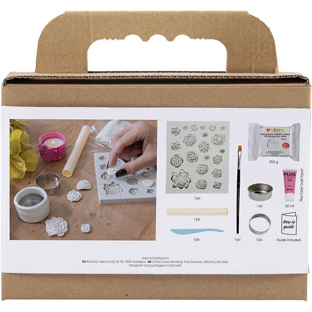 Creativ Company Https: www.cchobby.nl mini-hobbyset-boetseren-theelichthouders-roze-1-doos