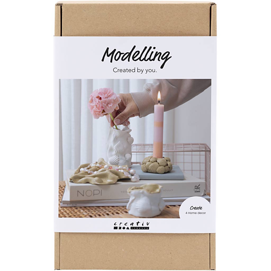 Creativ Company Https: www.cchobby.nl hobbyset-boetseren-vazen-en-kandelaars-beige-ivoor-off-white-1-doos
