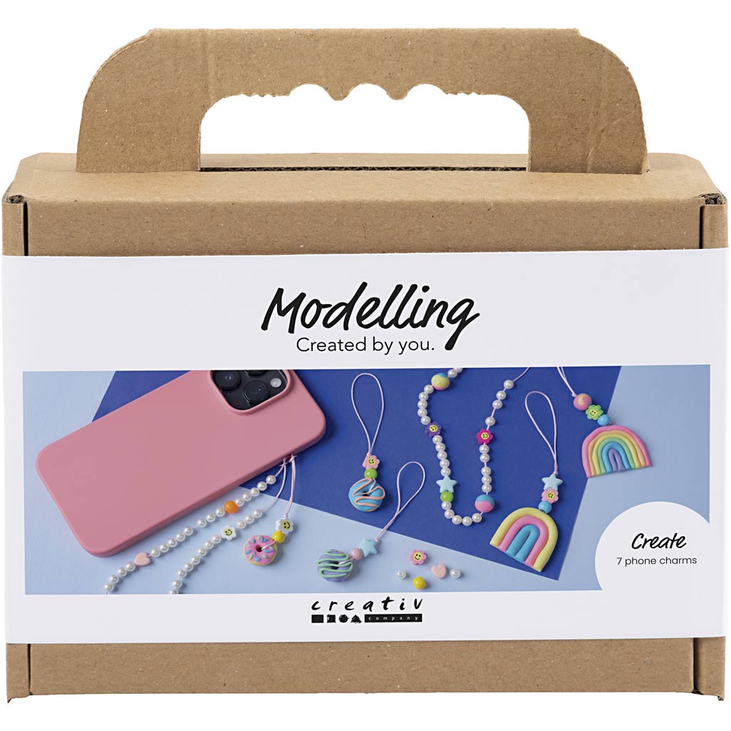 Creativ Company Https: www.cchobby.nl mini-hobbyset-boetseren-mobiele-bedel-diverse-kleuren-1-doos