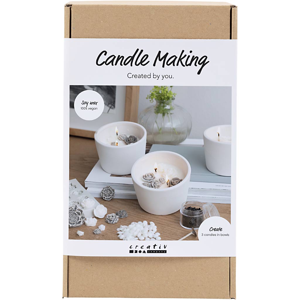 Creativ Company Https: www.cchobby.nl hobbyset-kaarsen-maken-roos-beige-wit-creme-1-doos