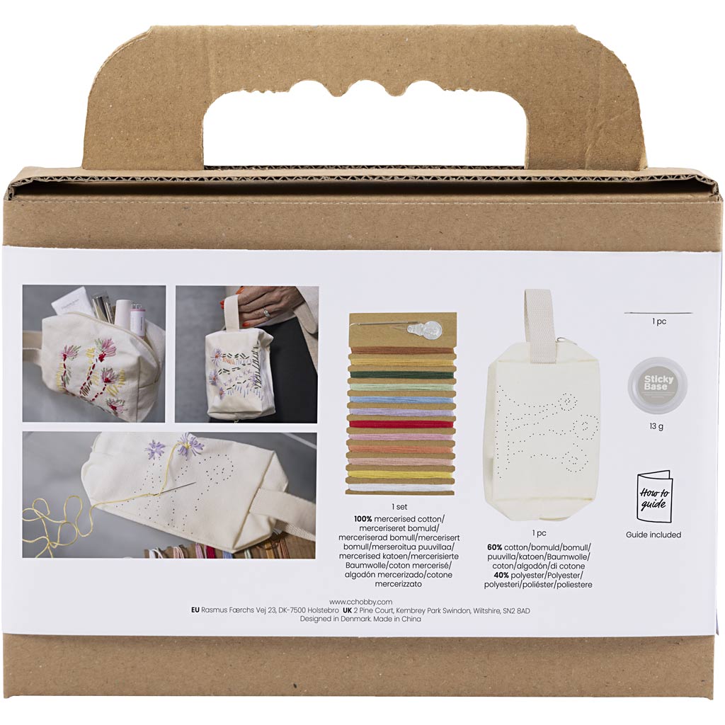 Creativ Company Https: www.cchobby.nl mini-hobbyset-borduurwerk-make-uptas-creme-1-doos