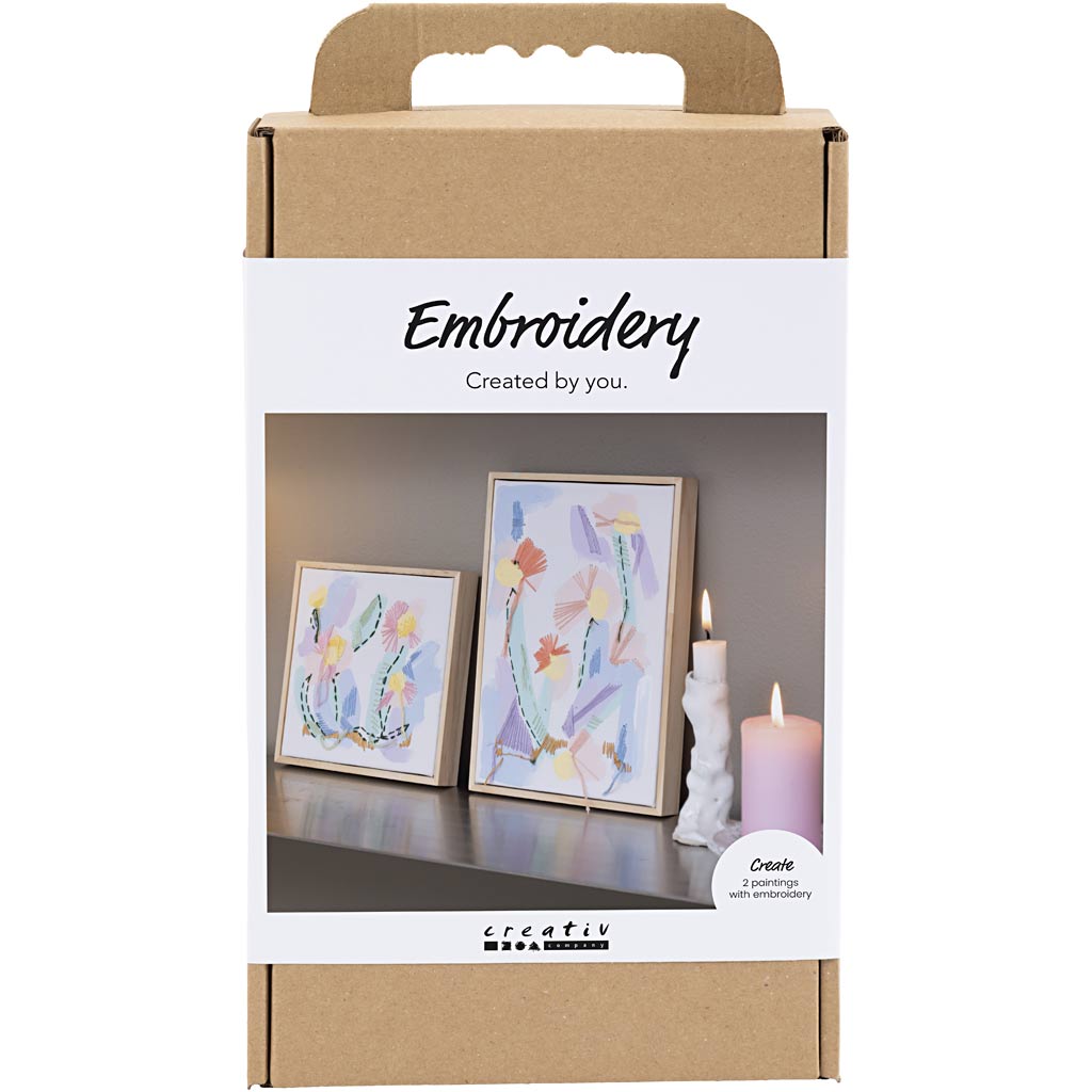 Creativ Company Https: www.cchobby.nl hobbyset-borduurwerk-afbeeldingen-pastelkleuren-1-doos