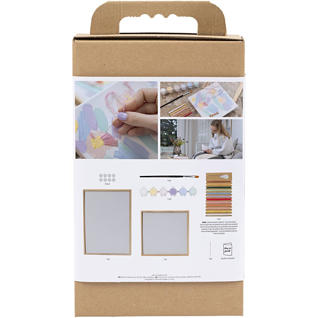 Creativ Company Https: www.cchobby.nl hobbyset-borduurwerk-afbeeldingen-pastelkleuren-1-doos
