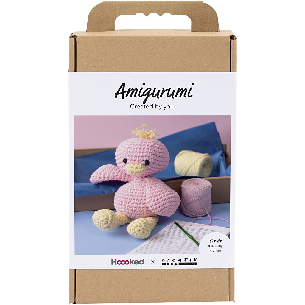 Creativ Company Https: www.cchobby.nl hobbyset-amigurumi-eendje-lichtroze-lichtgeel-1-doos