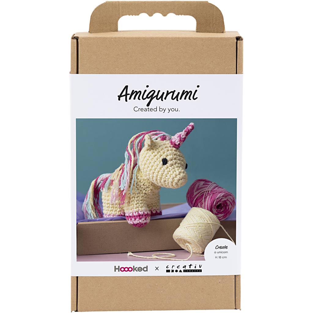 Creativ Company Https: www.cchobby.nl hobbyset-amigurumi-eenhoorn-regenboogkleuren-1-doos