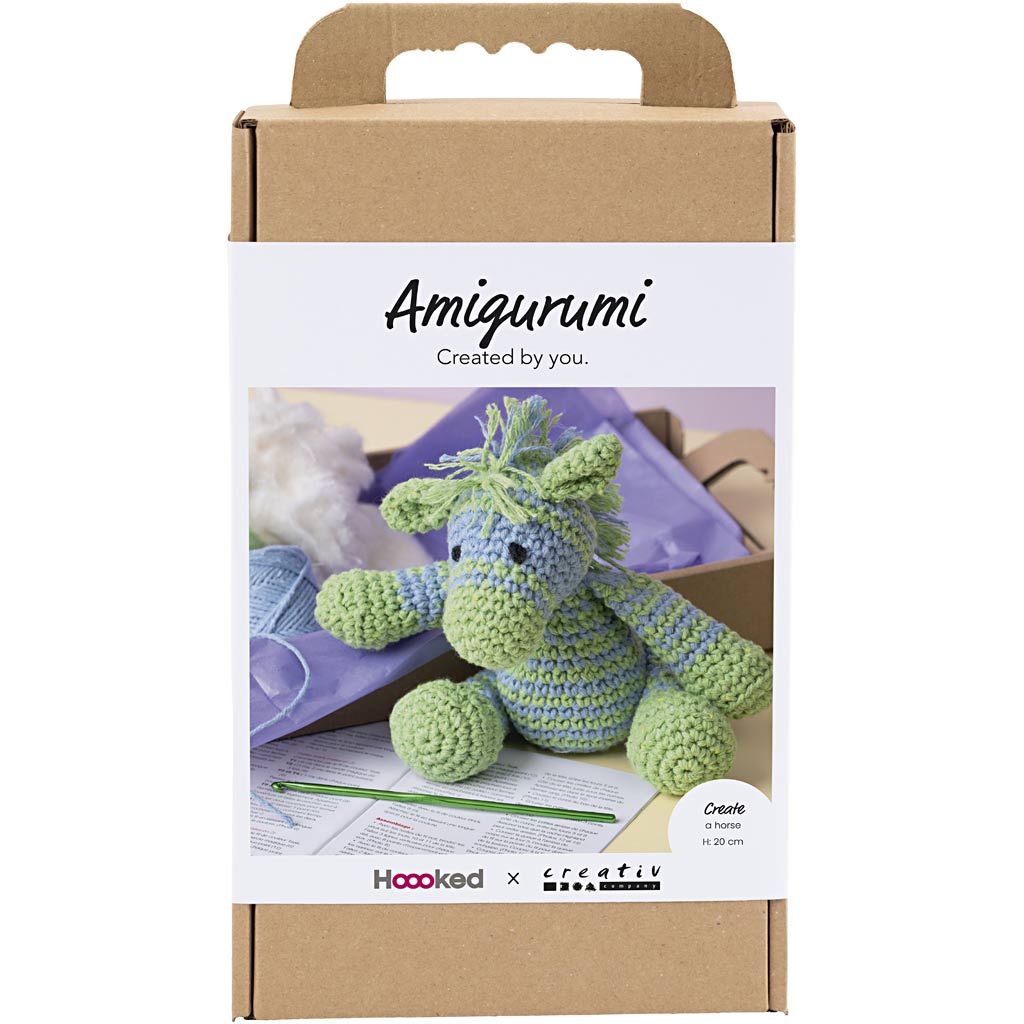 Creativ Company Https: www.cchobby.nl hobbyset-amigurumi-zebra-lichtblauw-lichtgroen-1-doos