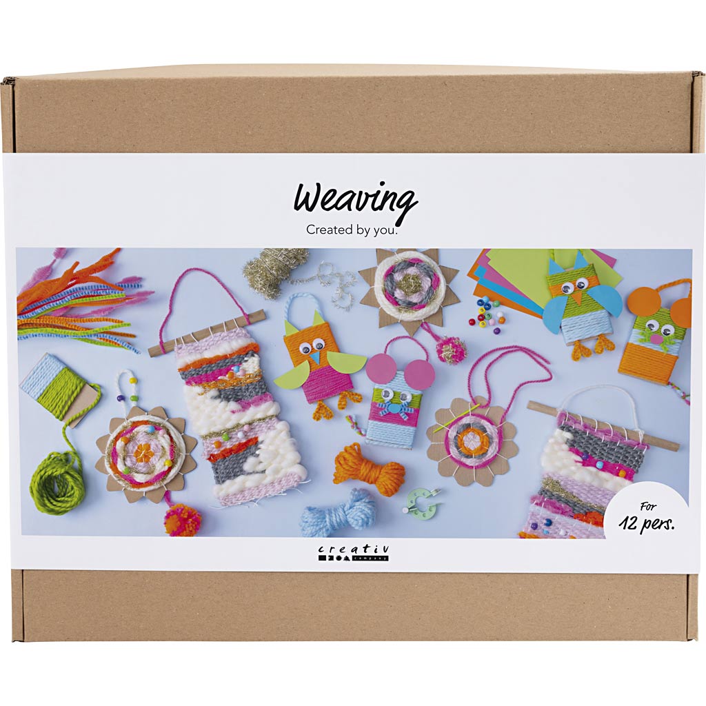 Creativ Company Https: www.cchobby.nl groepsset-weven-wandbevestigingen-hangers-uilen-muis-diverse-kleuren-1-doos