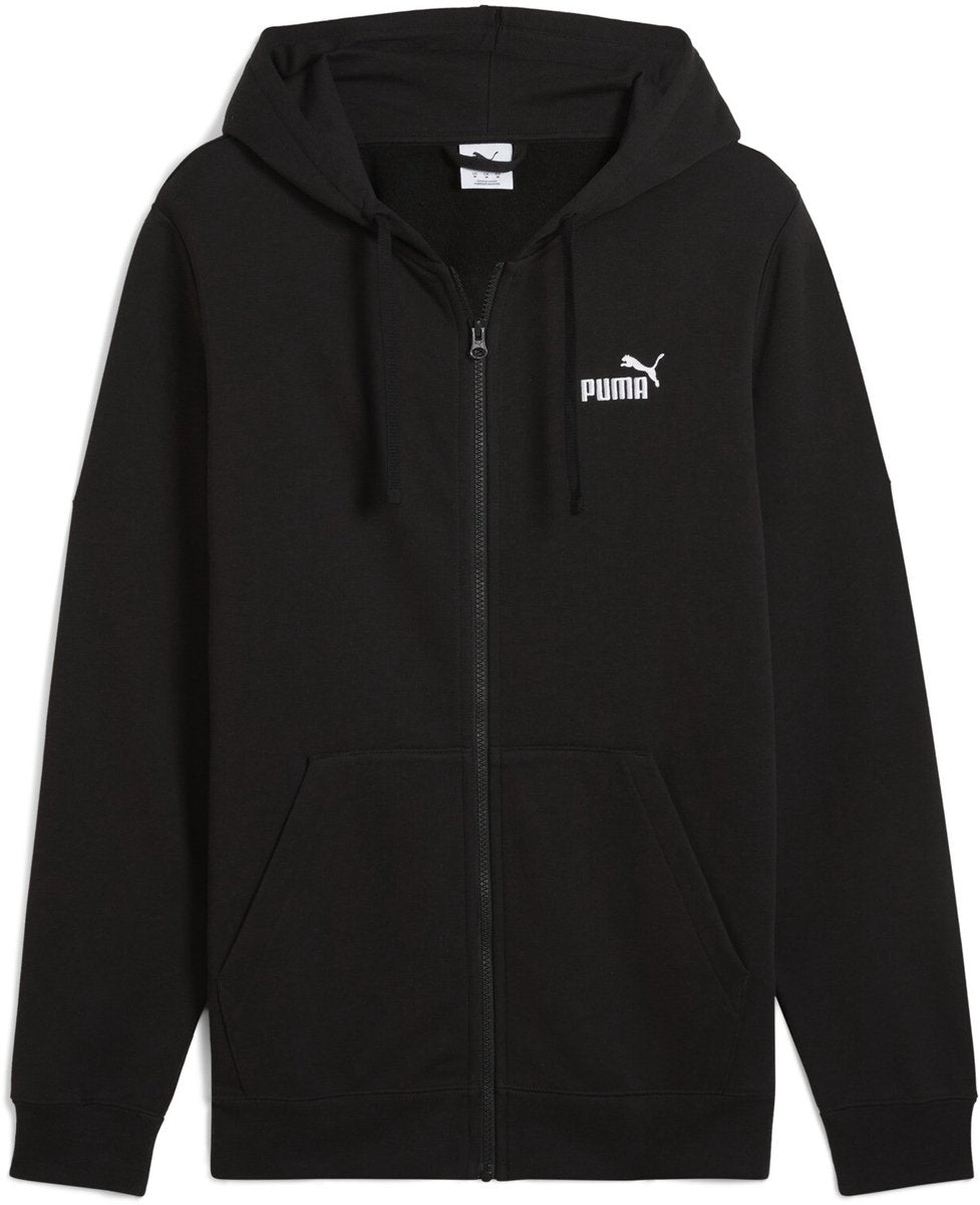 PUMA ess no. 1 logo full-zip hoodie fl heren trui - black
