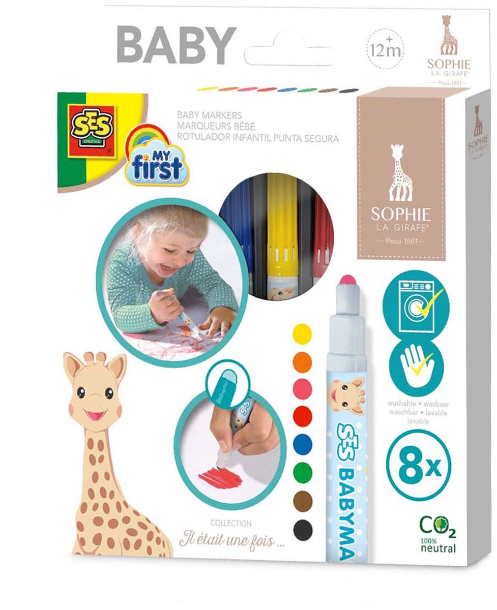 SES Creative Ses my first - sophie la girafe babymarkers