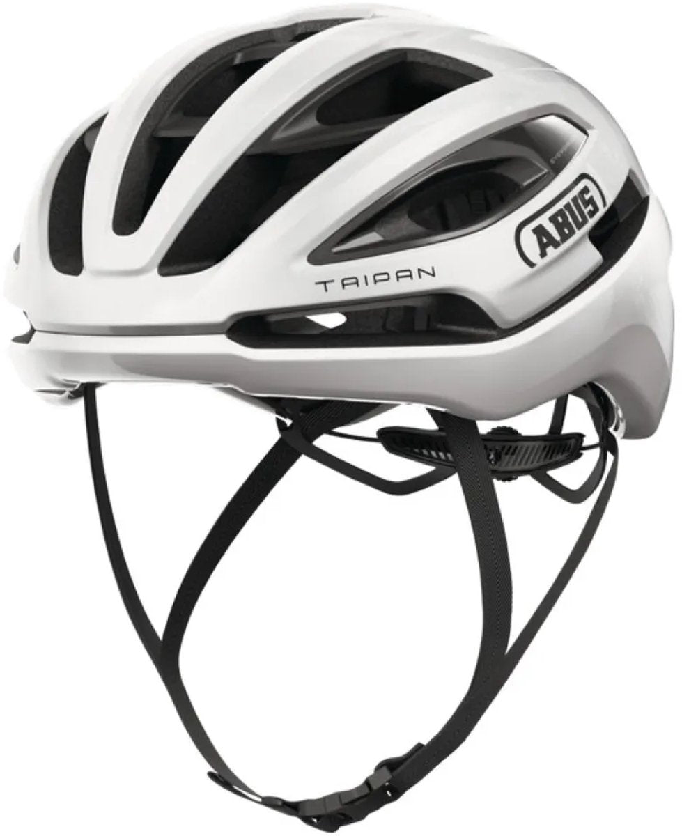 ABUS Fietshelm taipan shiny white l - 57-61 cm - wit - geschikt voor gebruik op gravel bikes - 295 g