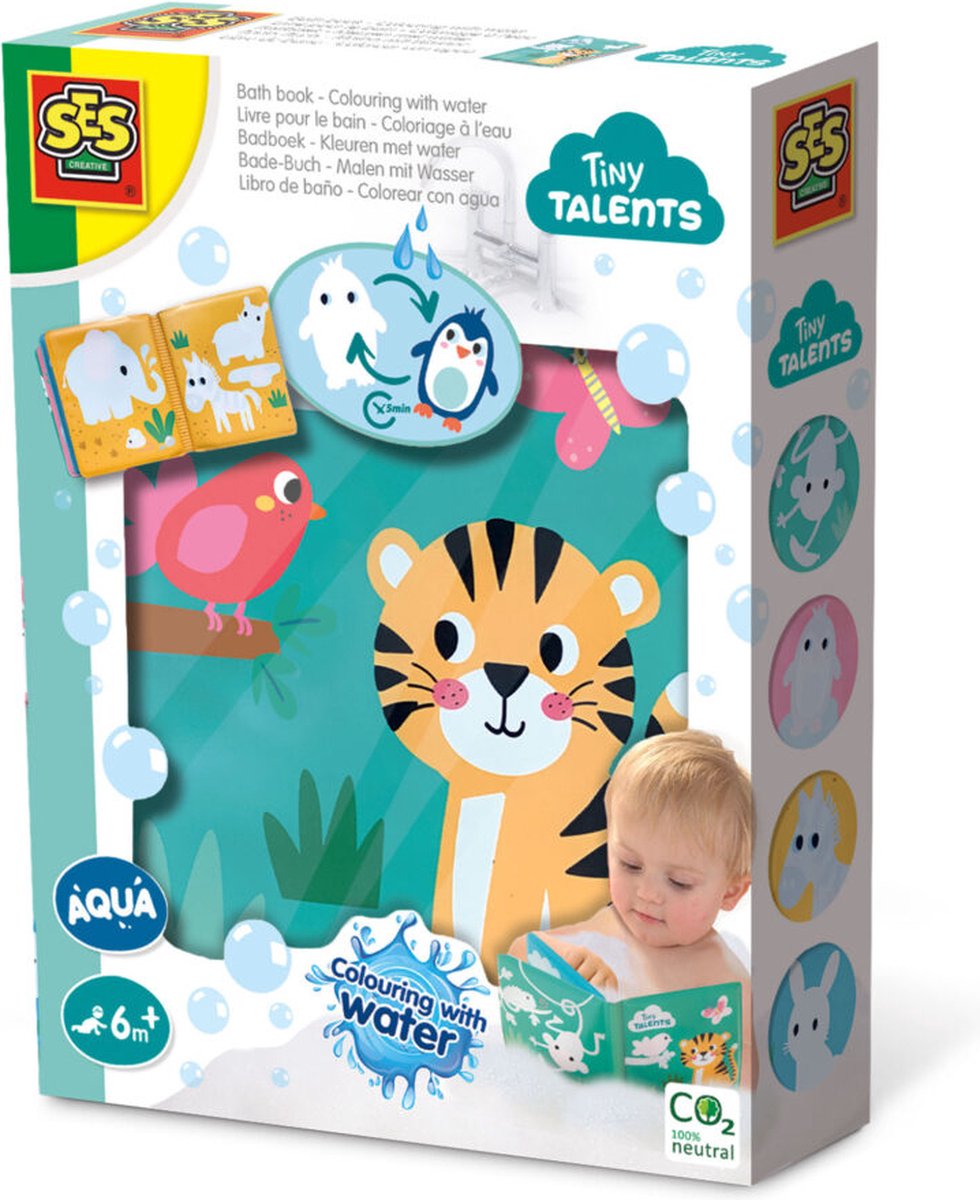 SES Creative Ses tiny talents badboek - kleuren met water