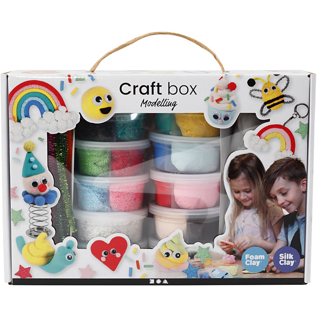 Creativ Company Https: www.cchobby.nl foam-clayr-en-silk-clayr-set-diverse-kleuren-1-set