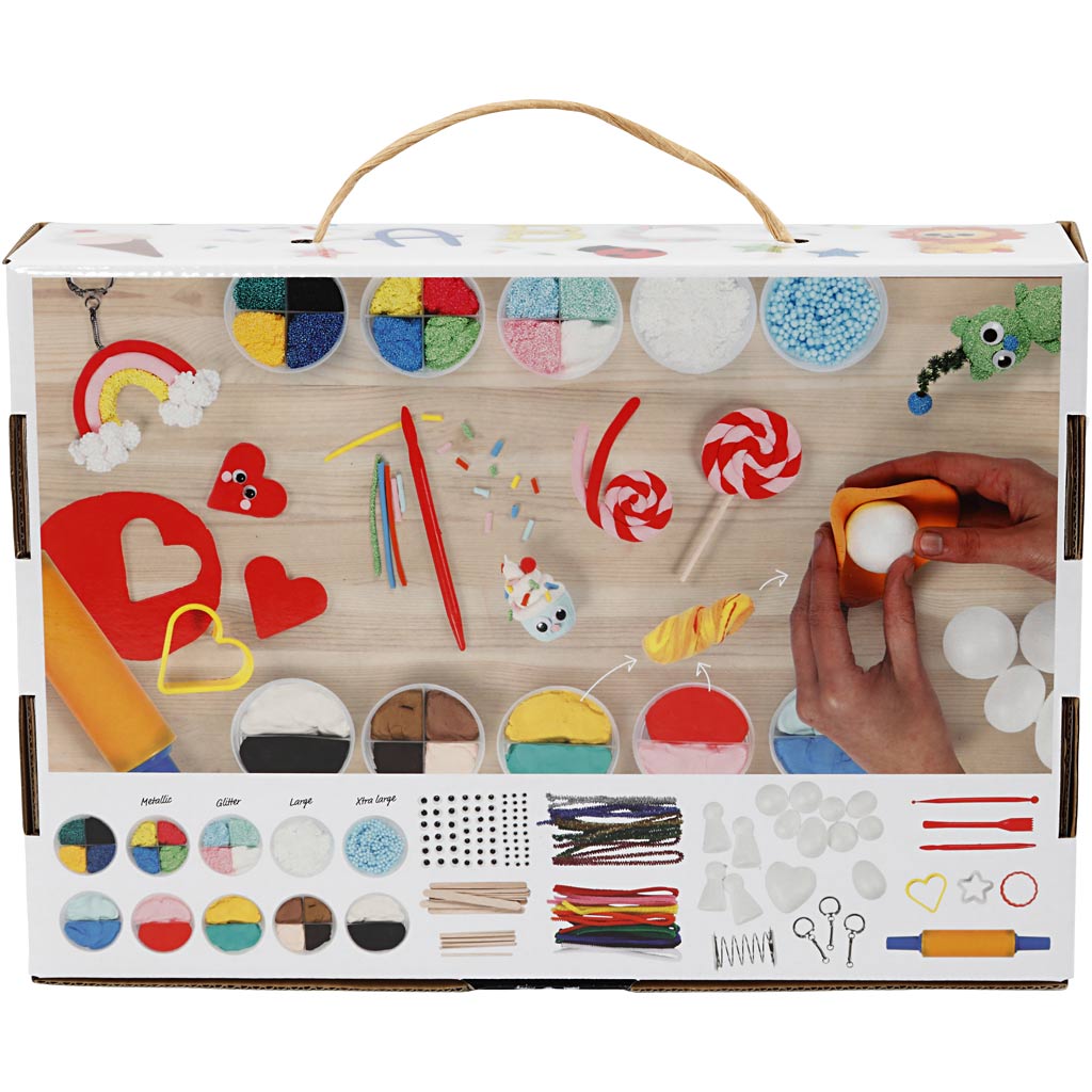 Creativ Company Https: www.cchobby.nl foam-clayr-en-silk-clayr-set-diverse-kleuren-1-set