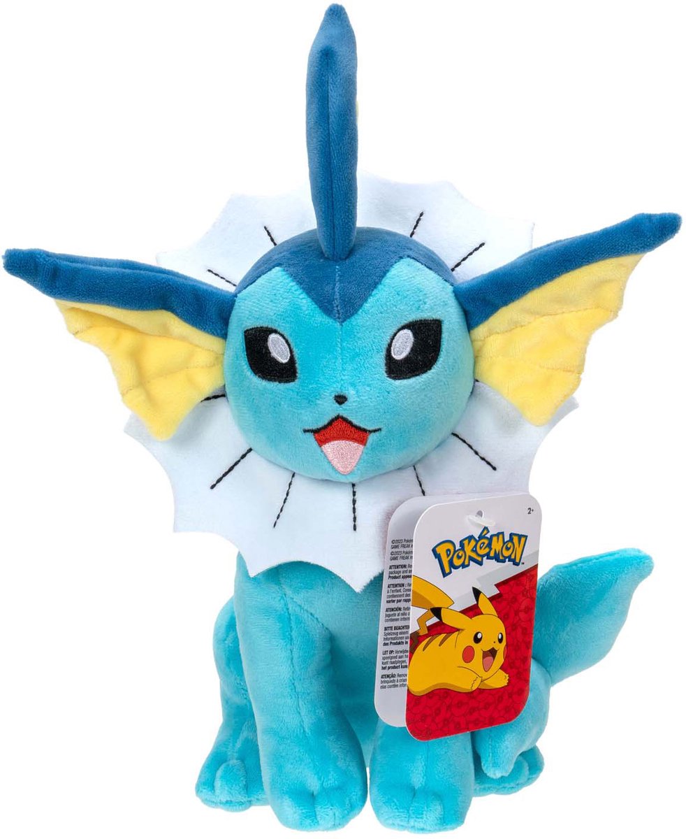 Jazwares Pokémon knuffel pluche vaporeon - 20cm