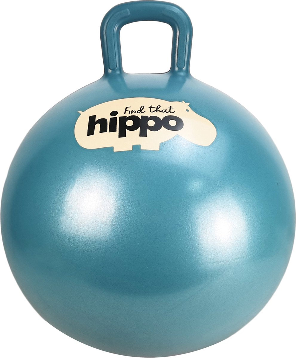 FIND THAT HIPPO springbal - donkerblauw - ø45 cm - inclusief pomp - motoriek en balans - 2+