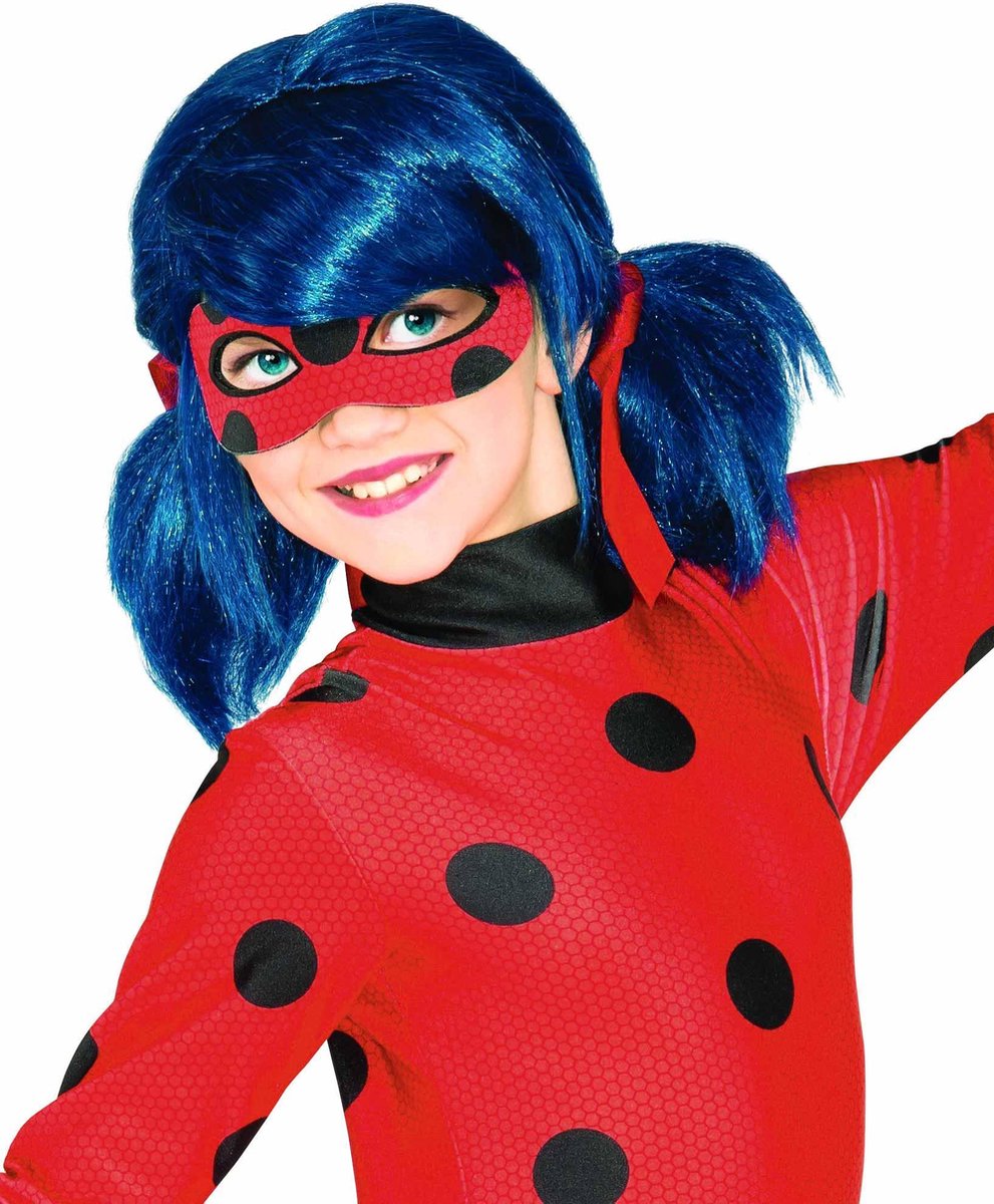 RUBIES FRANCE Rubies - miraculous ladybug pruik - maat one size