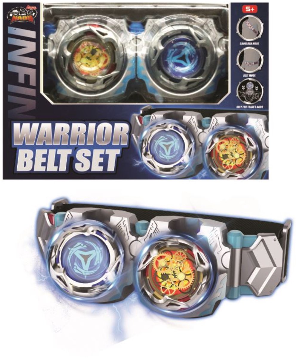 Infinity Nado - warrior belt set - gevechtsgordel + 2 metalen tollen - 7