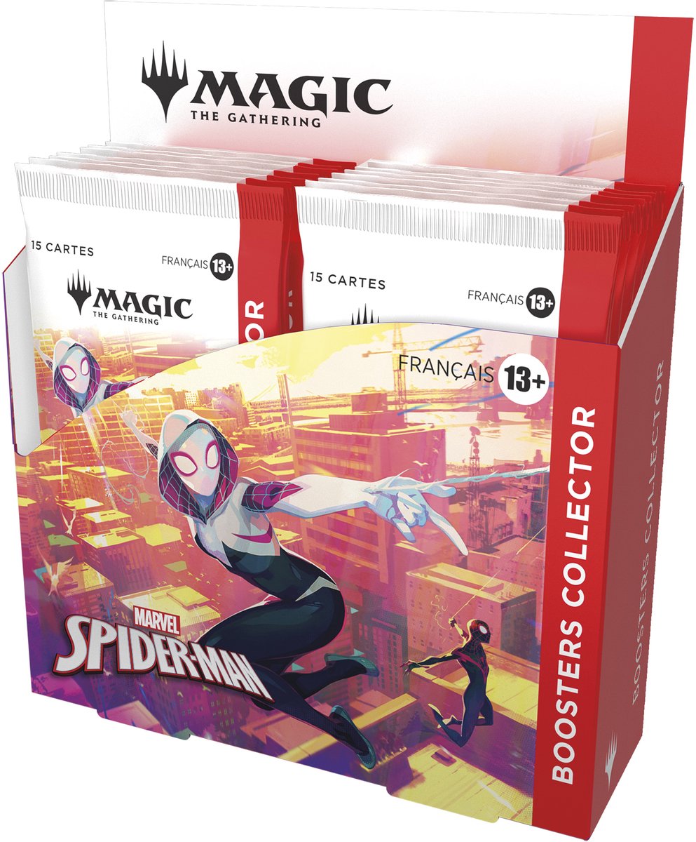 Wizards Of The Coast LLC Magic: the gathering - display de boosters collector marvel spider-man (12 boosters) - fr