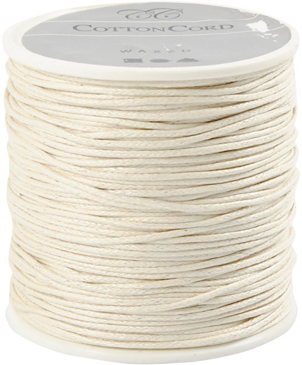 Creativ Company Katoenkoord off-white dikte 1 mm, 40m