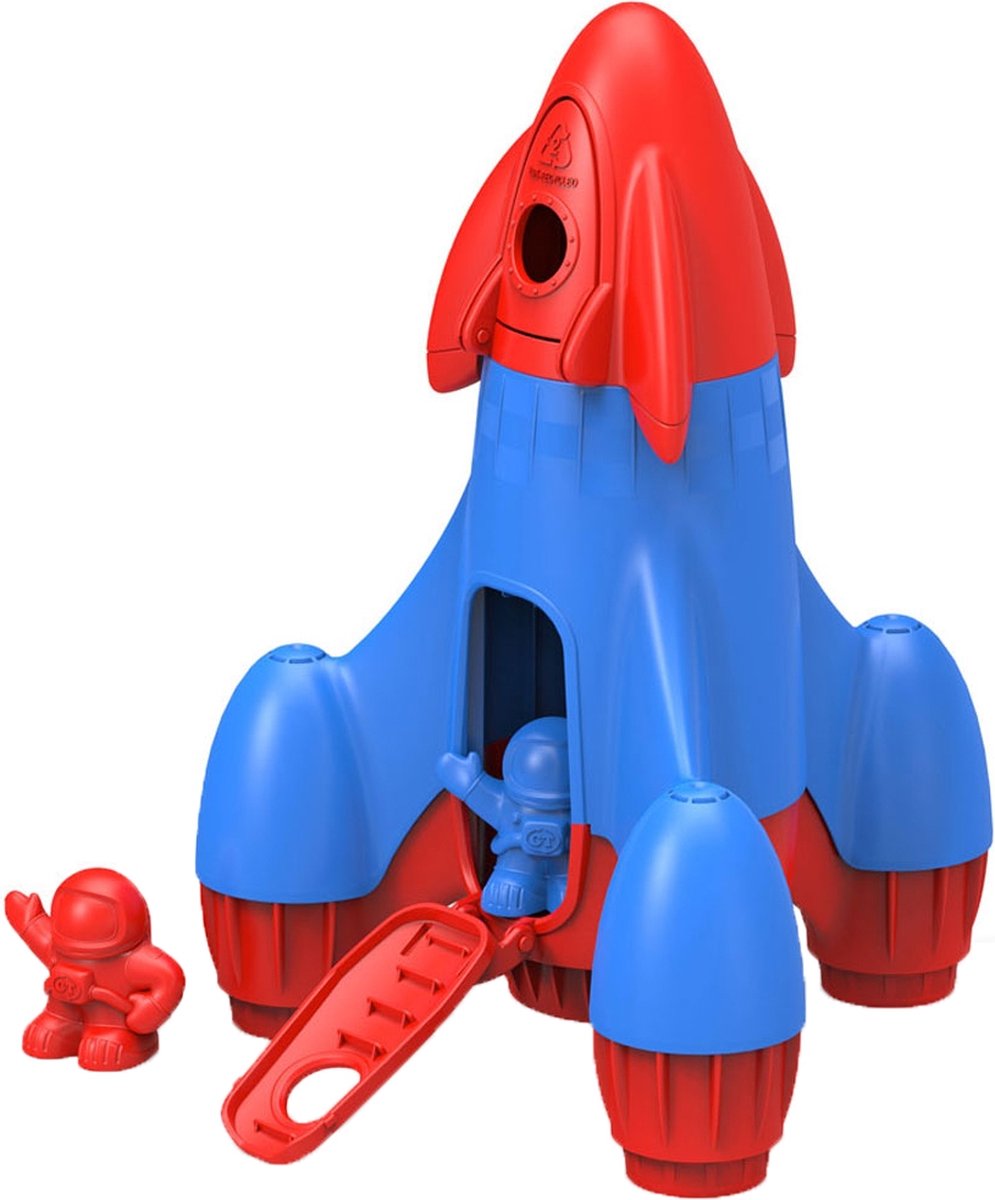 Green Toys rocket - blauwe raket voor binnen en buiten