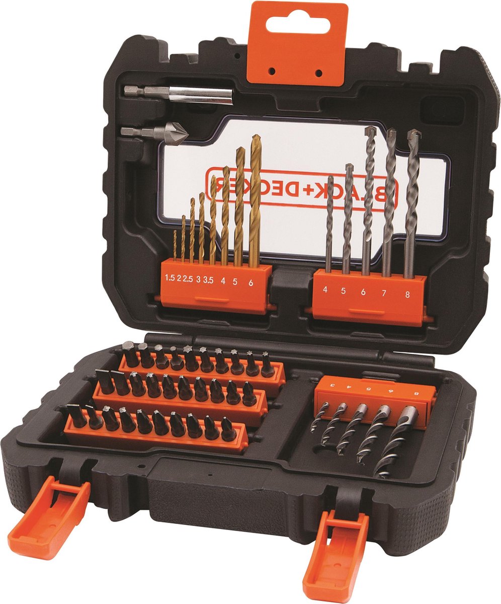 BLACK+DECKER 50-delige schroef boorset - a7232-xj