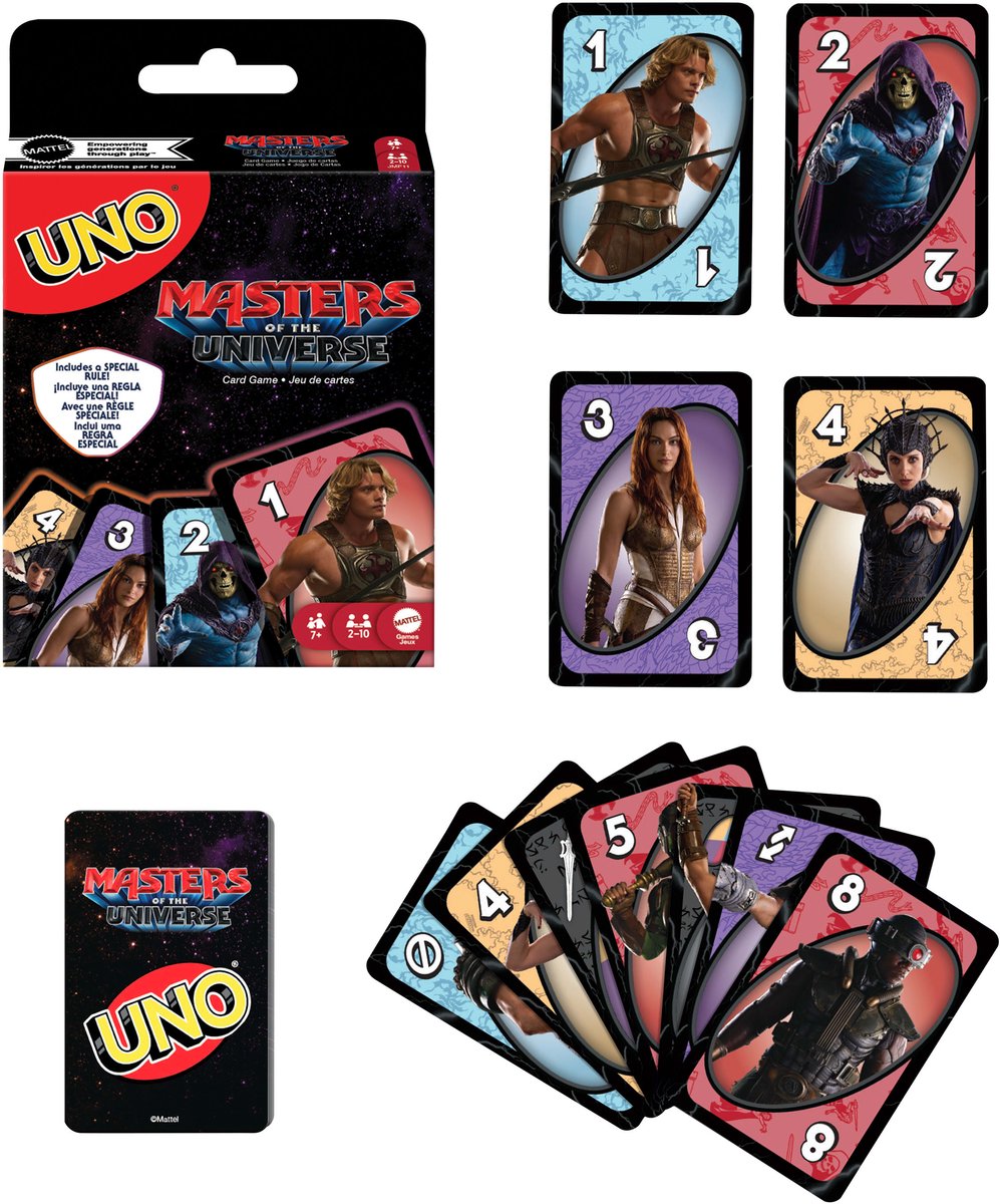 Mattel Games uno masters of the universe 2026 movie - kaartspeel