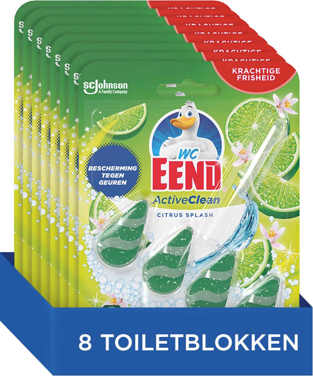 WC-Eend toiletblok active clean citrus splash