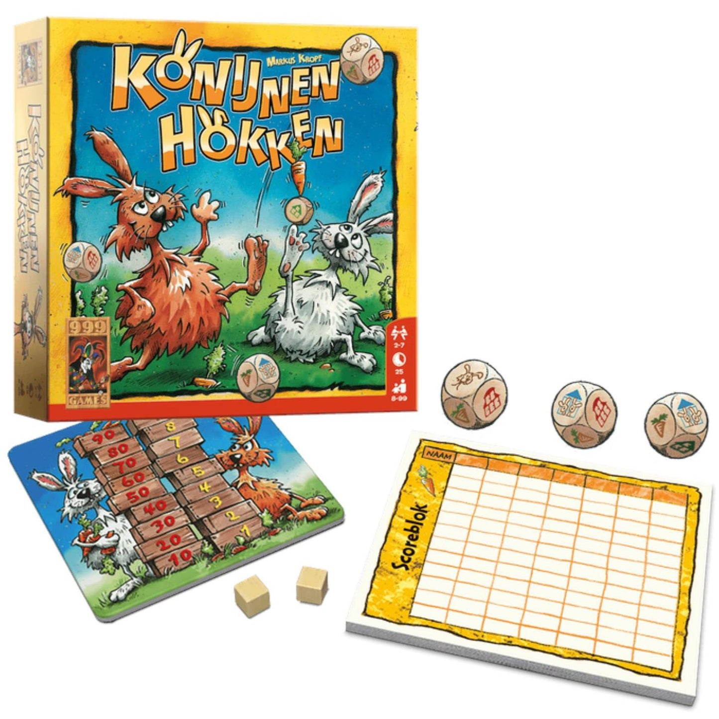 999Games 999 konijnen hokken dobbelspel