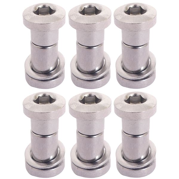 Bofix Zadelpenbout inbus 16 mm - chroom (6 stuks)