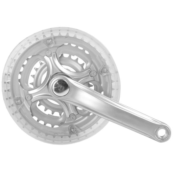 Mighty Crankstel 3 speed 170 mm 42 34 24t met kettingrand - zilver