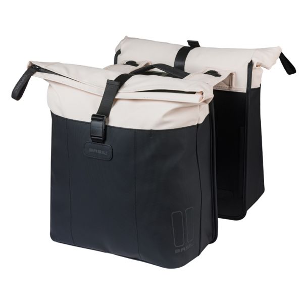 Basil B.V. Tas basil vive dubbel wit zwart | mik | 35l