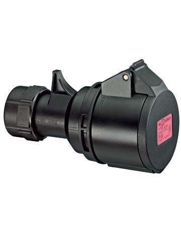 Abl Contra stekker 16a 3p 230v event zwart ip44