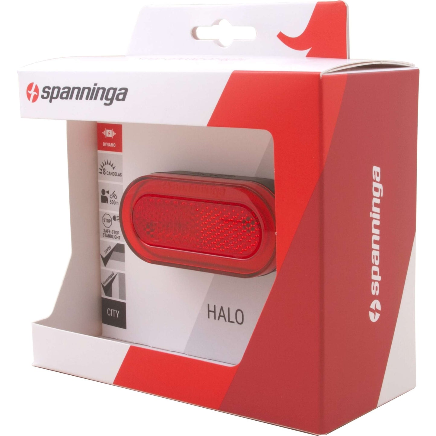 Spanninga Metaal B.V. Spanninga dynamo drager achterlicht halo xds 6vac. boutafstand 50mm. met standlicht