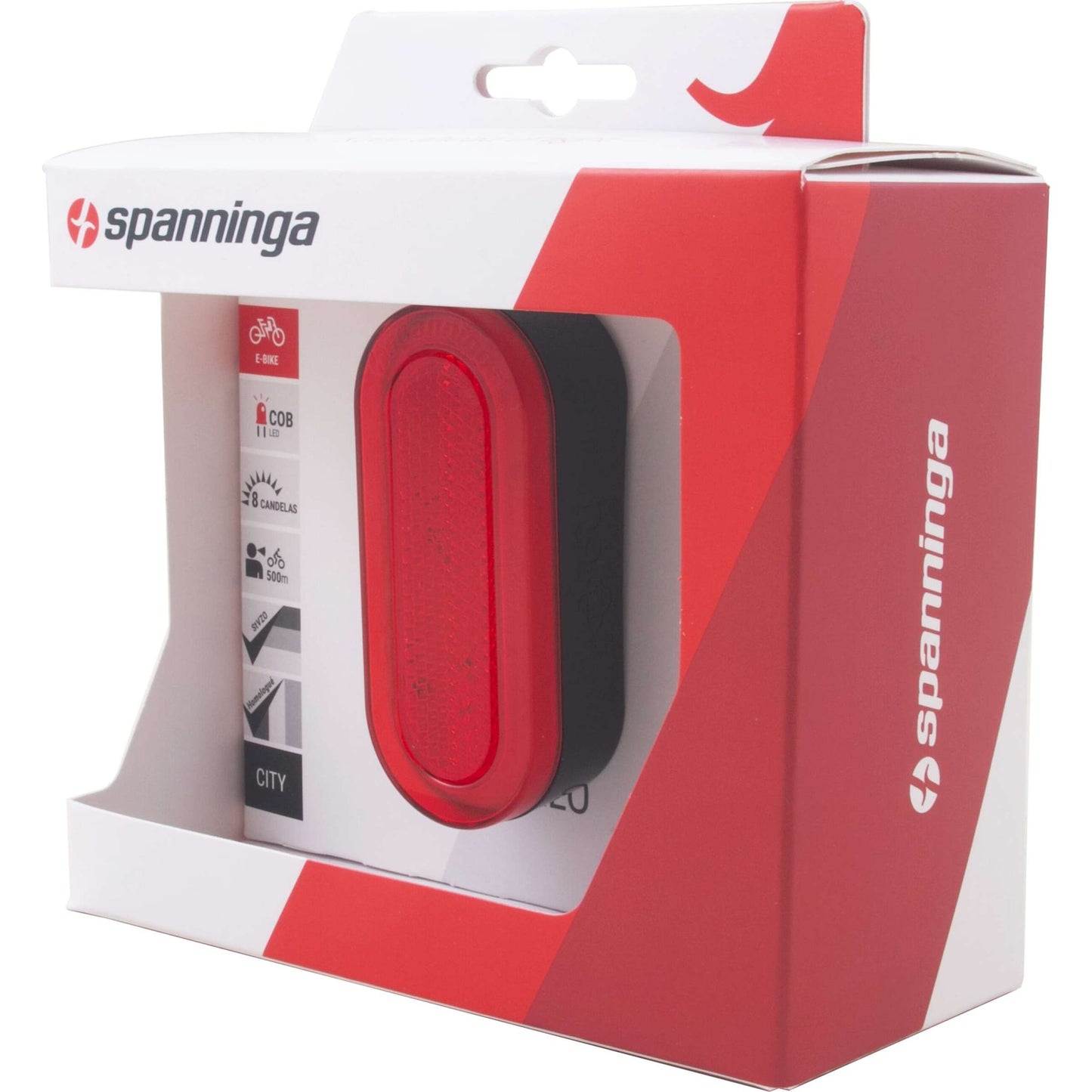 Spanninga Metaal B.V. Spanninga e-bike spatbord achterlicht halo guard xer 6-48vdc. met stoplicht functie