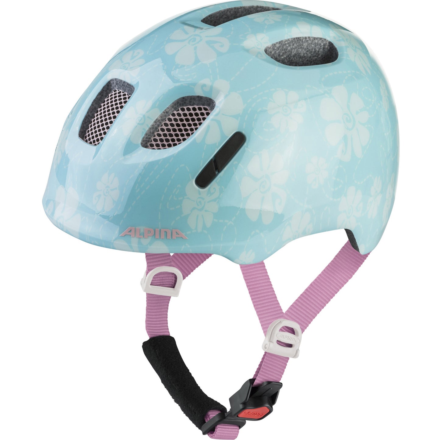 Olympic Sportswear Alpina sports kinderhelm ximo 2 aqua rose flower 49-54 glans