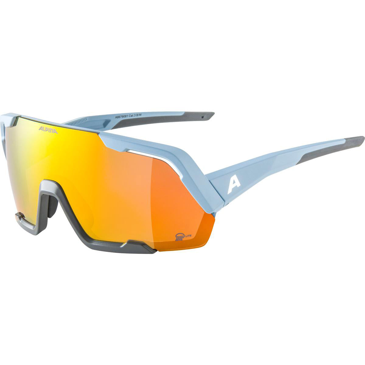 Olympic Sportswear Alpina sports sportbril rocket q-lite mat lichtblauw