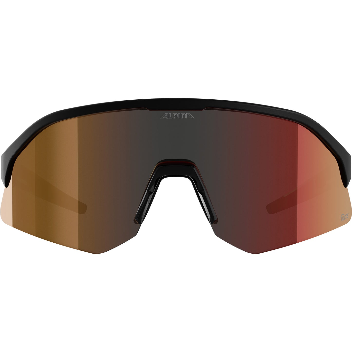 Olympic Sportswear Alpina sports sportbril sonic hr m q-lite rode lens mat zwart